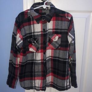 Hurley plaid button down shirt